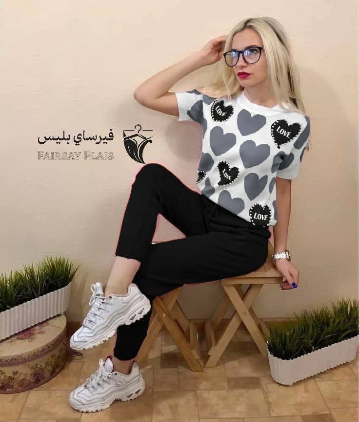 بجامات نسائي (قلوب)