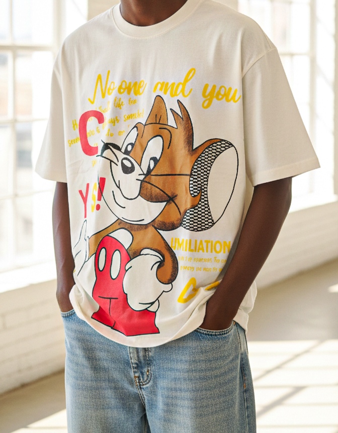 تيشيرت اوفر سايز (جيري)